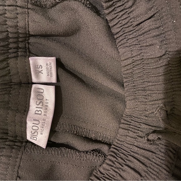 2 pairs work tuxedo pants banana republic grey black ankle sloan bisou white - Picture 10 of 12